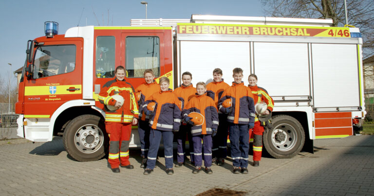 Gruppenbild der Jugendfeuerwehr Bruchsal