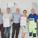 Für 40 Jahre Betriebszugehörigkeit erhielten Marlies Neu und Rüdiger Plesse eine Ehrung