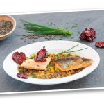 Linsen Rezept mit Rote Bete und Saibling