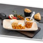 Mandeltörtchen mit Apfel-Sanddorn-Kompott