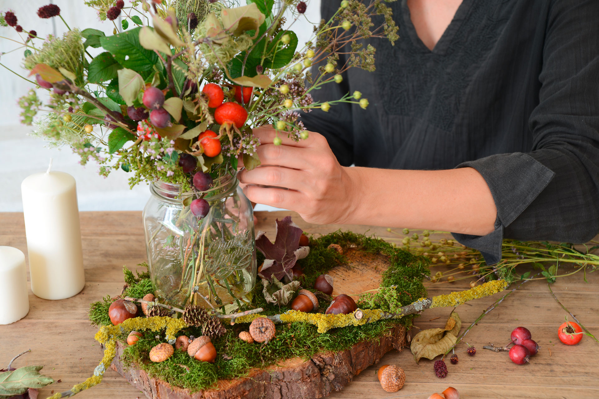 Herbstdeko Aus Naturmaterialien Selber Machen