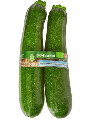 Nackt Bio-Zucchini ohne Plastikverpackung
