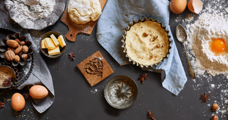 Zutaten für ein Lebkuchenhaus