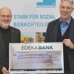 Scheckübergabe an die Aufbaugilde Heilbronn.