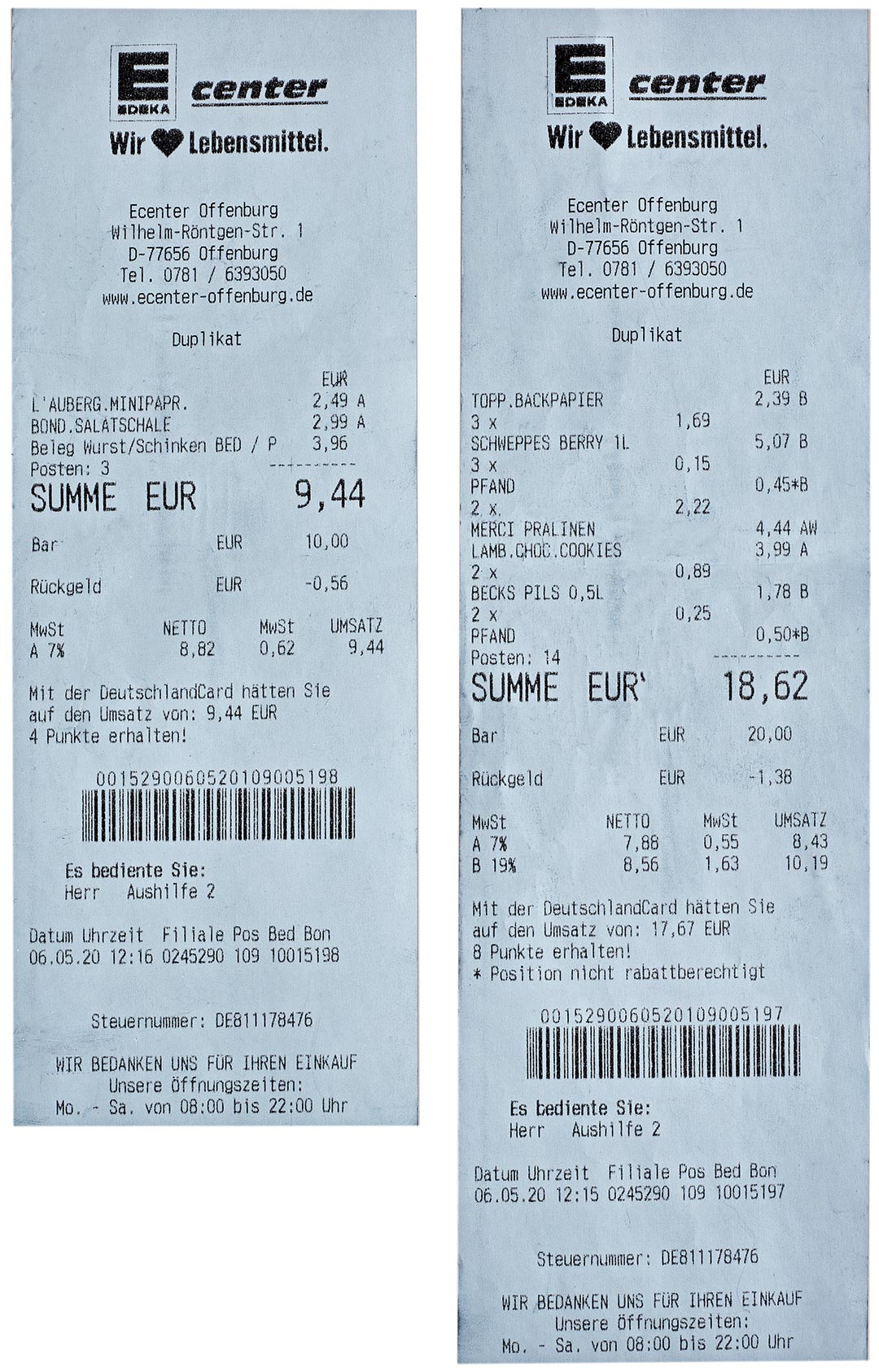 Blaue Kassenbons So profitieren Umwelt sowie Kundinnen und Kunden 