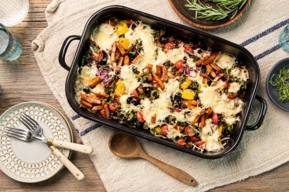 REZ EDEKA Veganer Gyrosauflauf Rezept U Z
