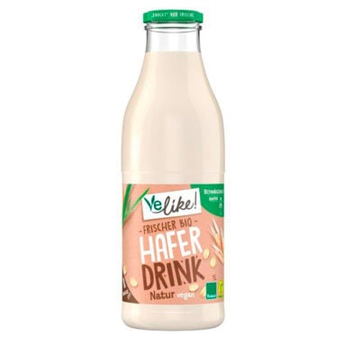 Velike Haferdrink Natur Glasflasche Frontal Mg